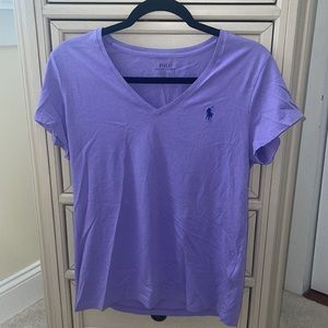 Women's POLO by Ralph Lauren Purple short sleeve shirt
